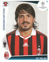 Gennaro Gattuso A.C. Milan samolepka UEFA Champions League 2009/10 #151